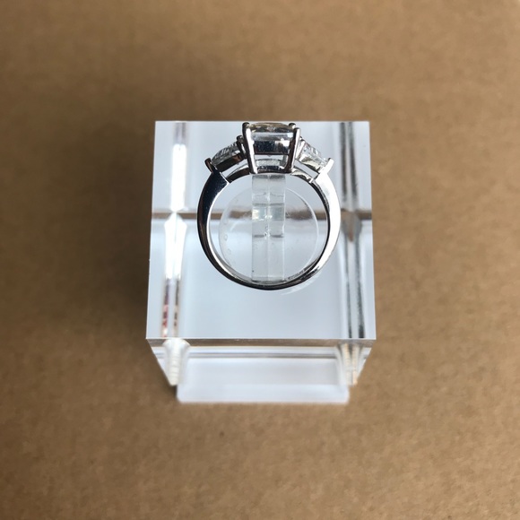 .925 SS Classic Clear Engagement Ring - Picture 5 of 7